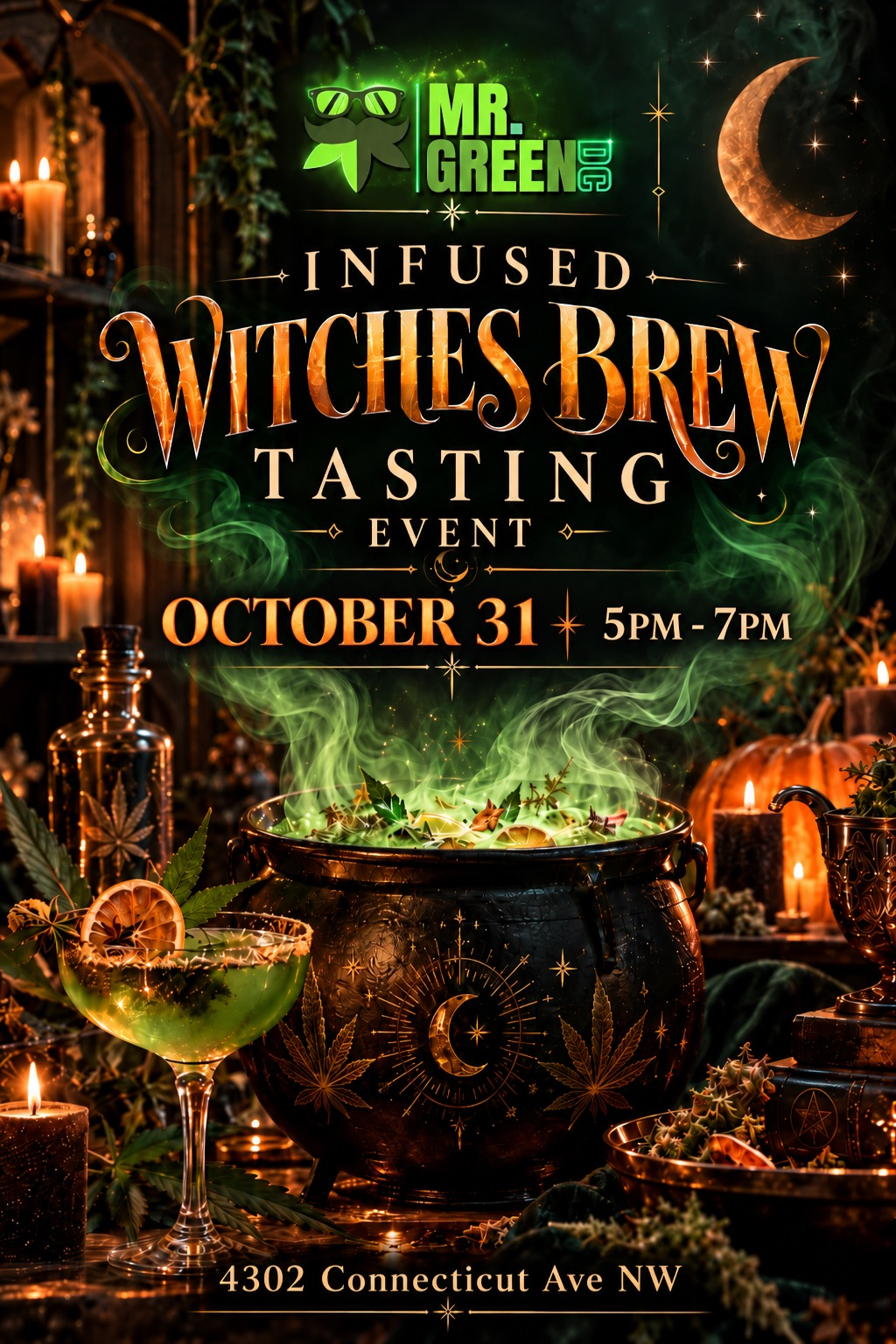 Infused Witches Brew Tasting Event flyer